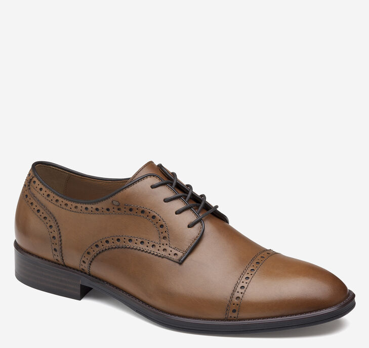 Johnston & Murphy Henrick Cap Toe Snörskor Herr - Bruna Finskor [KI2593147]